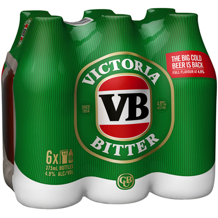 Victoria Bitter 6pk Btls Victoria Bitter 4x6pk Btls (24 Bottles)