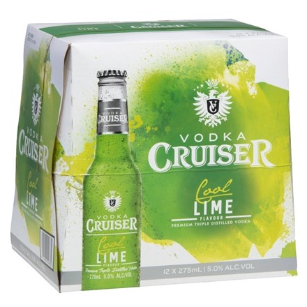 Cruiser 5% Cool Lime - 12pk bottles Cruiser Cool Lime - 12pk Btls