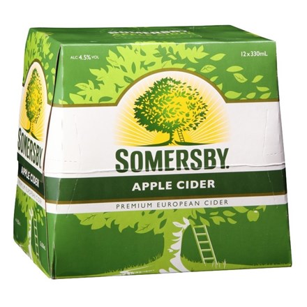 Somersby Cider Apple 12pk 330ml bottles Somersby Cider Apple12pk 330ml Btls