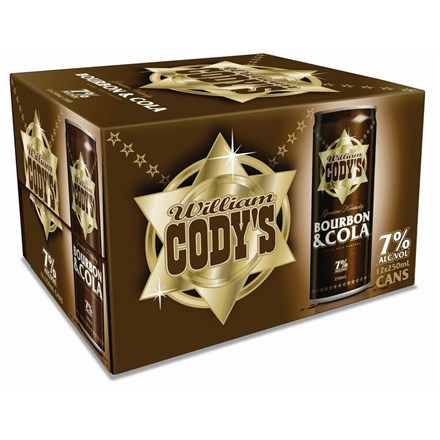 Codys 7% 12pk 250ml cans Codys 7% 12pk 250ml Cans
