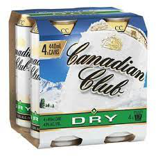 Canadian Club 4.8% 440ml 4 pack cans Canadian Club 4.8% 440ml 4 pack cans