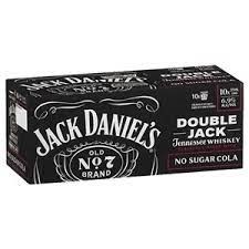 Jack Daniels Double Jack Zero Sugar 10x375ml Cans Jack Daniels Double Jack Zero Sugar 10x375ml Cans