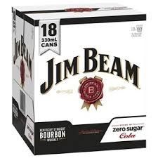 Jim Beam Zero 18x330ml Cans Jim Beam Zero 18x330ml Cans
