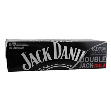 Jack Daniel's Double Jack 10pk Cans 250ml Jack Daniel's Double Jack 10pk Cans 250ml