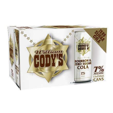 Cody Zero 12pk 250ml cans Cody Zero 12pk 250ml Cans