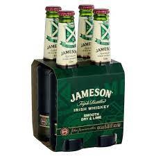 Jameson Dry and Lime 4x333ml Bottles Jameson Dry and Lime 4x333ml Bottles