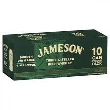 Jameson Dry and Lime 10x375ml C Jameson Dry and Lime 10x375ml C