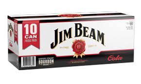 Jim Beam & Cola 4.8% 10pk cans Jim Beam & Cola 4.8% 10pk cans

