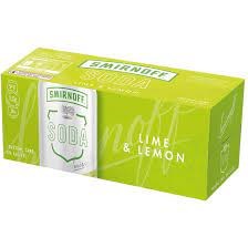 Smirnoff Lime and Lemon 10x330ml Cans Smirnoff Lime and Lemon 10x330ml Cans