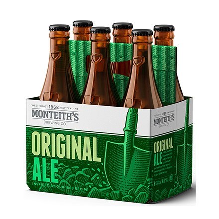 Monteith's Original Ale 6pk bottles Monteiths Original Ale 6Pk Btls