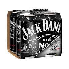Jack Daniels Double Jack 4x375ml Cans Jack Daniels Double Jack 4x375ml Cans
