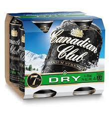 Canadian Club 7% 355ml 4pk cans Canadian Club 7% 355ml 4pk cans