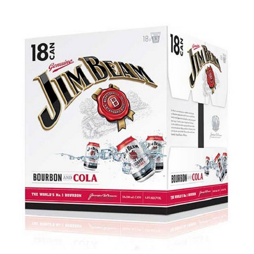 Jim Beam 18pk 330ml cans Jim Beam 18pk Cans

