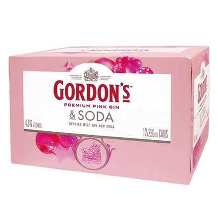 Gordons Pink 12pk Cans Gordons Pink 12pk Cans
