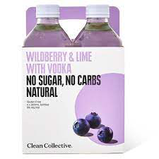 Clean Collective Wildberry & Lime 300ml 4pk bottles Clean Collective Wildberry & Lime 4pk bottles