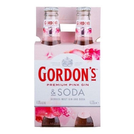 Gordon's Pink 4 Pk Btls Gordon's Pink 4 Pk Btls
