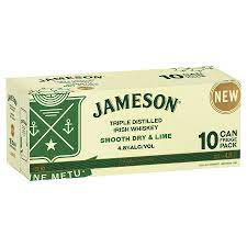 Jameson Soda, Ginger & Lime 10pk cans Jameson Soda, Ginger & Lime 10 cans